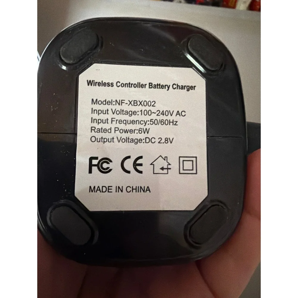 Wireless Controller Battery Charger NF-XBX002 for Ni-MH 3600mAh Black Dock